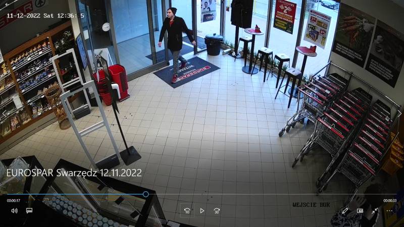 Policja poszukuje podejrzanego o kradzież