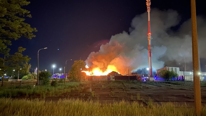 Pożar odpadów w STENA