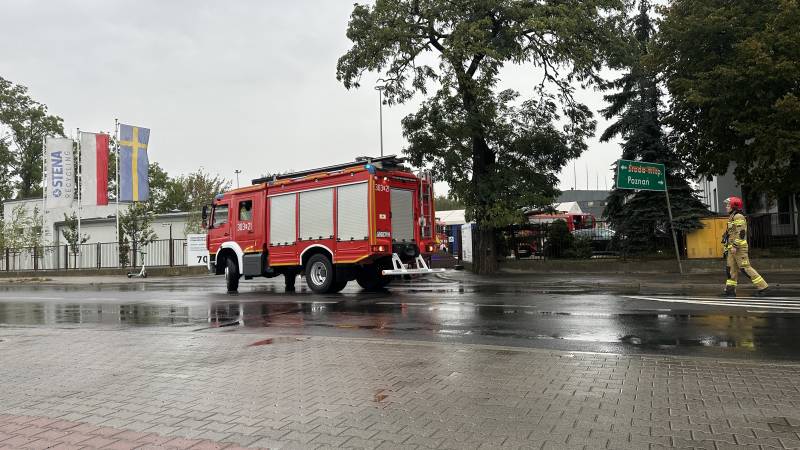 Pożar na terenie zakładu recyklingu Stena