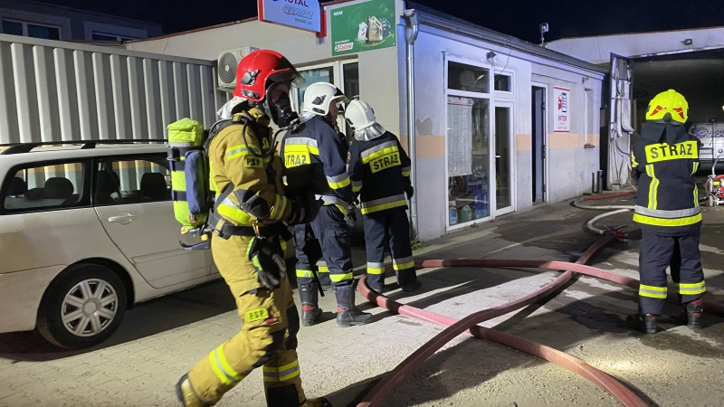 Pożar zakładu mechanicznego w Zalasewie
