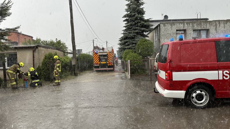 Pożar na Chełmońskiego